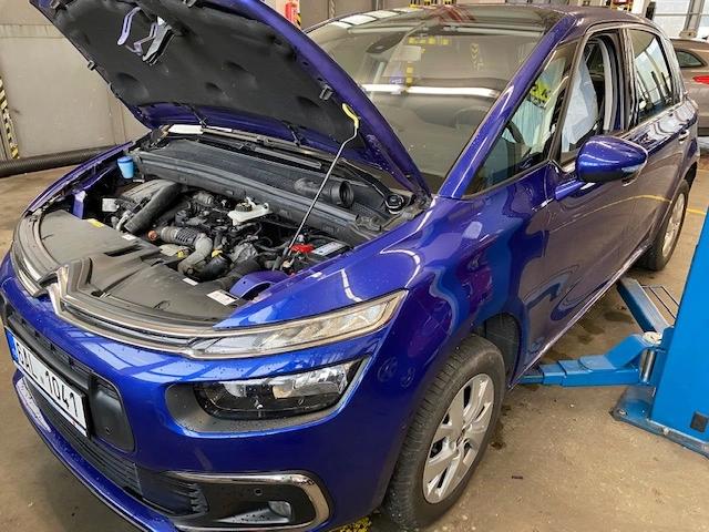 Citroen C4 Picasso servisní prohlídka, výměna brzdové kapaliny